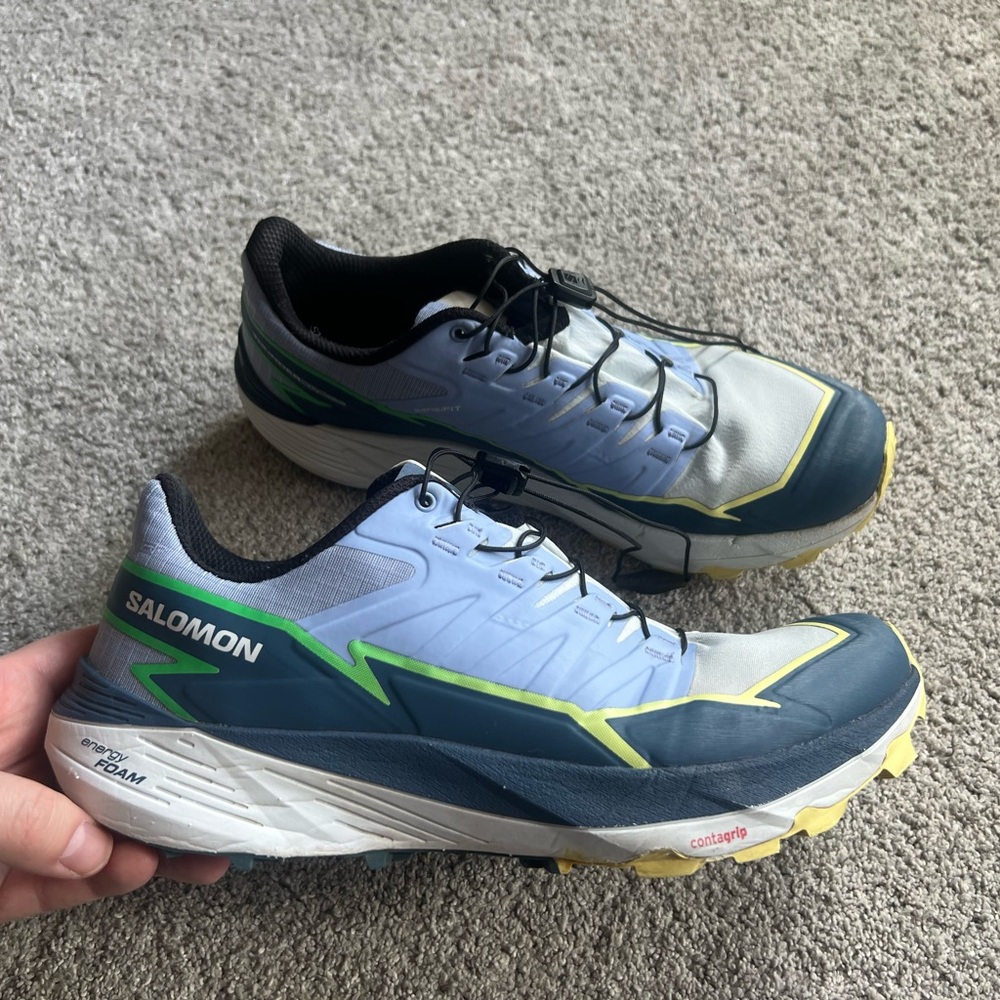 Salomon Thundercross Womens Size 9.5 Blue Athletic Trail Running Shoes Sneakers
